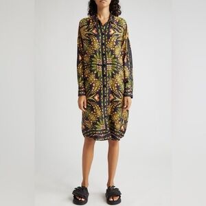 Farm Rio Marina Scarf Print Shirt Dress NWT size small